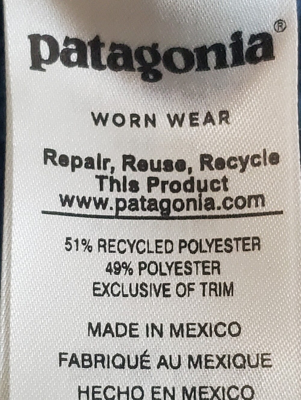 PATAGONIA RE TOOL SNAP T PULLOVER FLEECE. NAVY BLUE SNALL. LONG SLEEVE. FALL - Picture 8 of 10